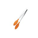 田辺金具 抗菌耐熱カラートング(大)(オレンジ)300mm