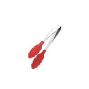 田辺金具 抗菌耐熱カラートング(小)(レッド)200mm