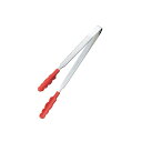 田辺金具 N抗菌耐熱カラートングスリム(大)(レッド)300mm