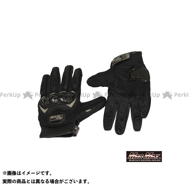 マッドマックス バイク用 ライディンググローブ スマホ対応 滑り止め 手袋（ブラック） サイズ XL MM50-G02XL-BK(2)