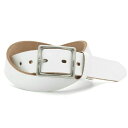 正規品／LOCAL WORKS CLASSICO 35mm幅 BASIC SQUERE BUCKLE BELT（ホワイト） RC-084L LOCAL WORKS その他アパレル バイク