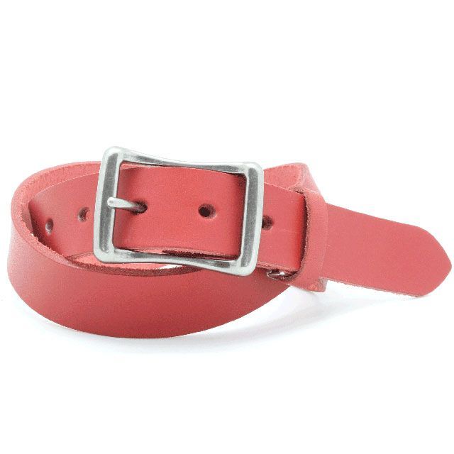 LOCAL WORKS CLASSICO 35mm幅 BEND BUCKLE BELT(レッド) RC-073L