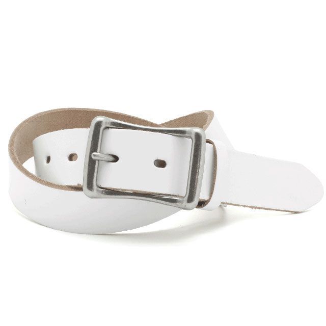 LOCAL WORKS CLASSICO 35mm幅 BEND BUCKLE BELT(ホワイト) RC-073L