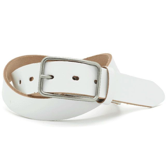LOCAL WORKS CLASSICO 35mm幅 THIN BUCKLE BELT(ホワイト) RC-074L