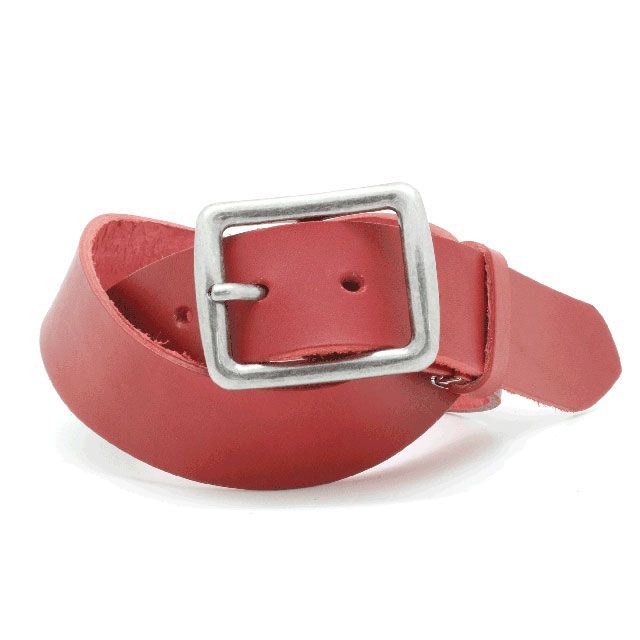 LOCAL WORKS CLASSICO 40mm幅 CURVE BUCKLE BELT(レッド) RC-058L