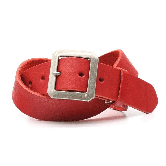 LOCAL WORKS VACHETTA 40mm幅 OCTAGON BUCKLE BELT(レッド) RC-090L
