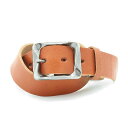 LOCAL WORKS VACHETTA 40mm幅 SPIRAL GARRISON BUCKLE BELT(ブラウン) RC-061L