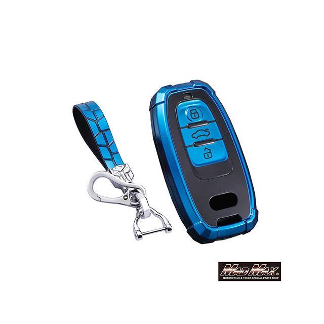 マッドマックス アウディ車専用 ロボケース TYPE A TPUスマートキーケース（ブルー） MM50-A7-AU03