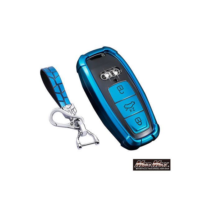 マッドマックス アウディ車専用 ロボケース TYPE D TPUスマートキーケース（ブルー） MM50-D7-AU03