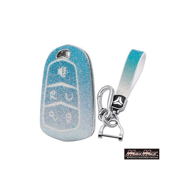 マッドマックス キャデラック専用 エクスタシーダイヤモンド TYPE A 5ボタン式 TPUソフト スマートキーケース（ブルー） MM50-A10-2CA03