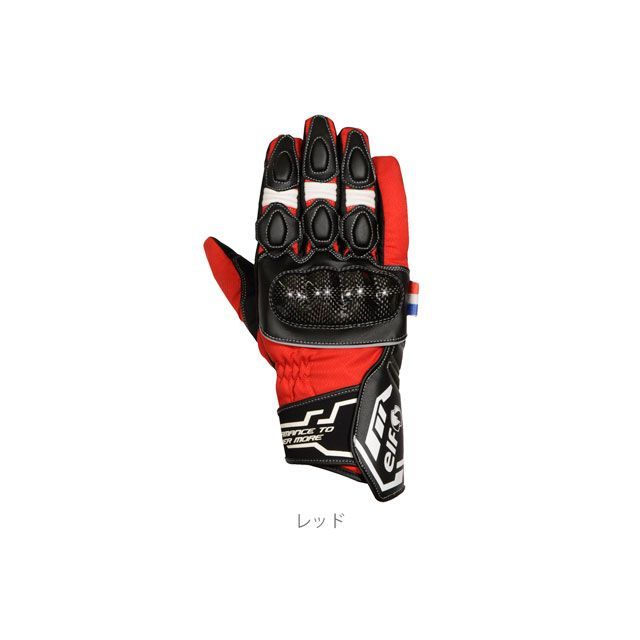 Other - エルフ ライディングウェア 2022-2023秋冬モデル EG-W515 ストラーダカーボングローブ（レッド） サイズ L EG-W515