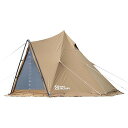 ●メーカー名：テントファクトリー / TENT FACTORY●商品名：TCワンポールテント180V DBE●メーカー品番：TF-TCP-180V●JANコード：4560442706169商品の保証は、メーカー保証書の内容に準じます。●カラーDBE●仕様■寸法：3200×2700×1800（h）mm■フライシート：Hi-TC（コットン65%・ポリエステル35%）・耐水圧（2000mm）■ポール：スチール（粉体塗装）■重量：9.3kg（付属品全て含む）●付属品スチールペグ：19本・ ガイドロープ：2.5mx6・3mx2専用キャリーバッグ（70x20.5x20.5cm）●備考高い耐水性を誇るTCワンポールテント 生地は独自のコットン65％xポリエステル35％・裏側コーティング加工で、耐久性に優れた「Hi-TC」を採用。 高さ180で1人でも設営・撤収がでスムーズ、1名〜2名のキャンプスタイルに対応。 前後の入り口はメッシュドアもある2重仕様・前室にVポールを採用し室内空間を拡張。●ご注意※付属のペグは汎用タイプです。設営場所によってはより耐用性に優れたタイプの購入・使用をお薦めします。●写真注意※画像はイメージです。