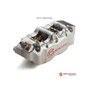 Discacciati 108mm CNCラジアルキャリパ 2枚パッド・4ピストン 左(シルバー) 汎用 FDRT108P2SS