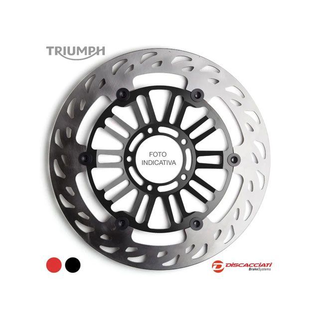 Discacciati トライアンフ ライトウェイト フロントフローティングディスク（インナーカラー：ブラック） トライアンフ FDR606N