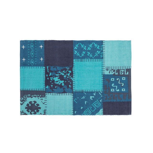 【メーカー直送】東谷 TTR-131BL ラグ（ブルー） TTR-131BL