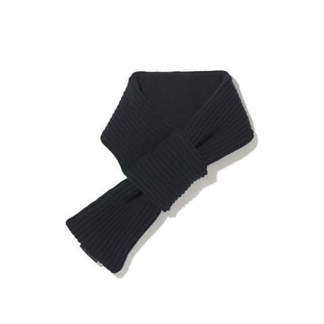 【正規品】カドヤ 2022-2023秋冬モデル K’S LEATHER ＆ K’S PRODUCT No.8601-0 WP WOOL NECK WARMER（ブラック） ・8601