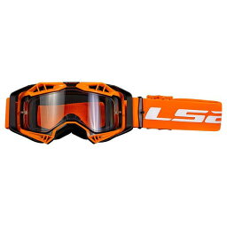 正規品／LS2 HELMETS AURA GOGGLE（ブラック オレンジ/クリアレンズ） 7201001052 エルエスツーヘルメット オフロードゴーグル バイク