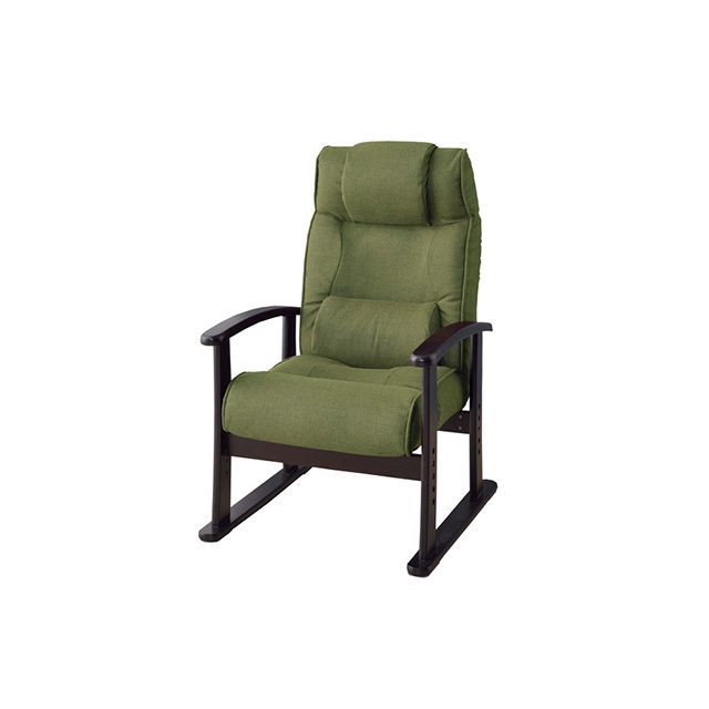 【メーカー直送】東谷 RKC-38GR 楽々チェア（グリーン） RKC-38GR