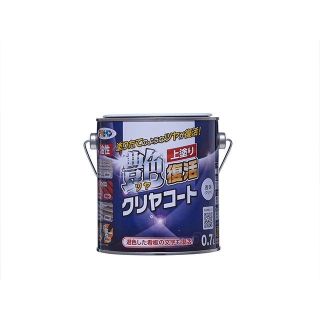 アサヒペン 油性ツヤ復活クリヤコート 0.7L(クリア)