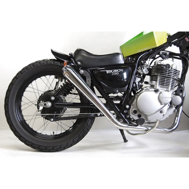 Motor Rock グラストラッカー/ST250用 2％er ラウンドメガホンマフラー フルエキ アップ キャブ車 MR-EX130U モーターロック マフラー本体 バイク グラストラッカー グラストラッカービッグボーイ ST250