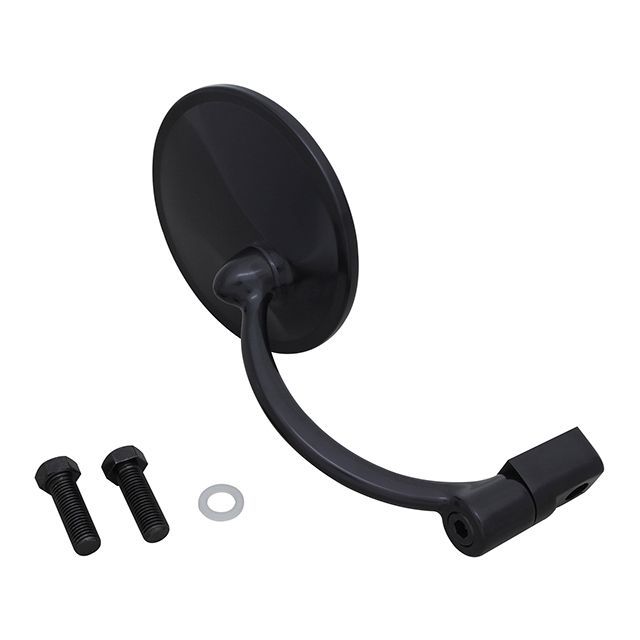 【正規品】ポッシュフェイス スタジアムラウンドミラータイプ2（ブラック） ・920014-06