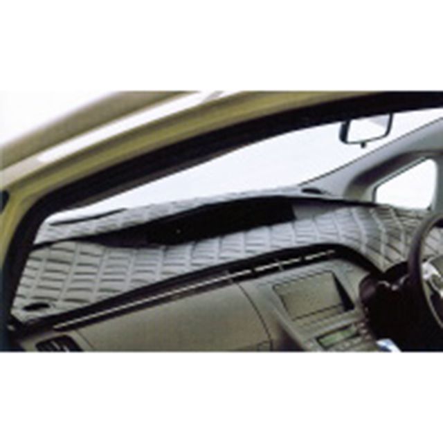 【メーカー直送】ビーエムエス ジムニーJA11 JB31用ダッシュボードマット ツイーター無し/オートライトシステム無し Leosレオス キルトデザイン クロス ステッチ色 蛍光パープル 生地色 ブラウン DM-S19L