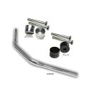 トライジャ 【セット販売】ドラッグバー760mm(クローム) ライザー30mmUPセット ライザーカラー ブラック TJ093928