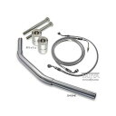 トライジャ 【セット販売】ドラッグバー 670mm(クローム) FXSBSE(ブレイクアウトCVO) ライザーカラー ブラック TJ093944