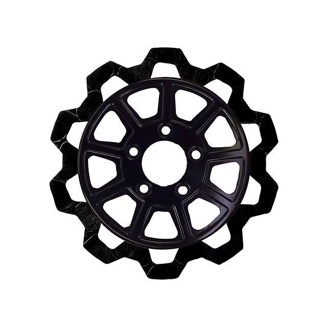 LyndallBrakes BOW-TIE/9SPOKE 11.5in BK/BK 6mm厚 リア M8ソフテイル ・029350