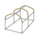 【メーカー直送】ドッペルギャンガー バイクガレージDCC330L 交換用パイプ(天井パイプ) DCC330L-P9