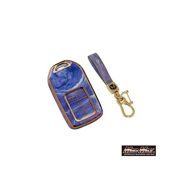 マッドマックス ホンダ専用 大理石調 TYPE A TPUスマートキーケース（パープル） MM50-A12-3HO01
