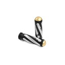 ケンズファクトリー Neo Fusion Spiral Black/Machine/Brass end caps 08up TBW Touring Thrott...