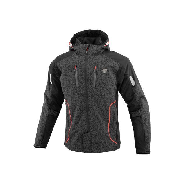 コミネ 2023春夏モデル JK-1123 プロテクトハーフメッシュパーカ ゲンリ（HR ブラック） サイズ M ・07..