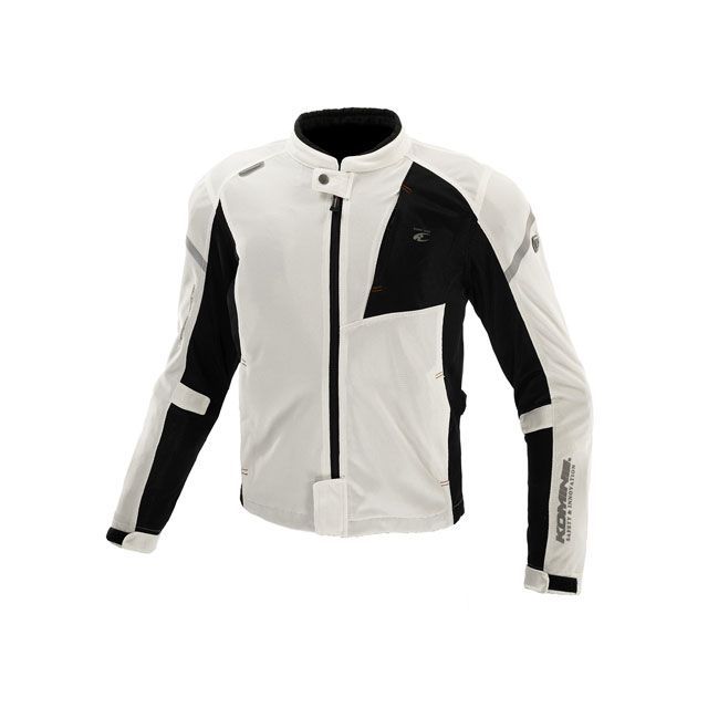 コミネ 2023春夏モデル JK-1283 プロテクトフルメッシュジャケット（シルバー ブラック） サイズ 2XL ・07-1283(2)