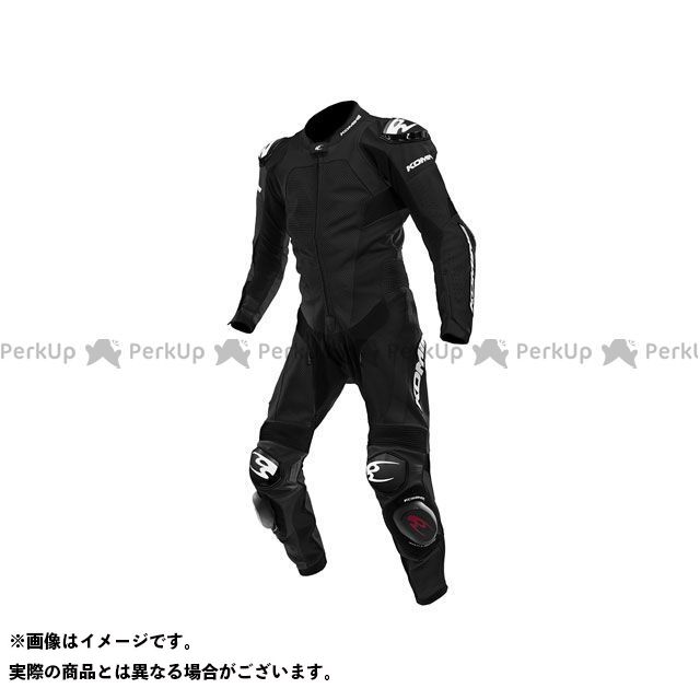 コミネ 2023春夏モデル S-55 レーシングレザースーツ（ブラック） サイズ XLB ・02-055