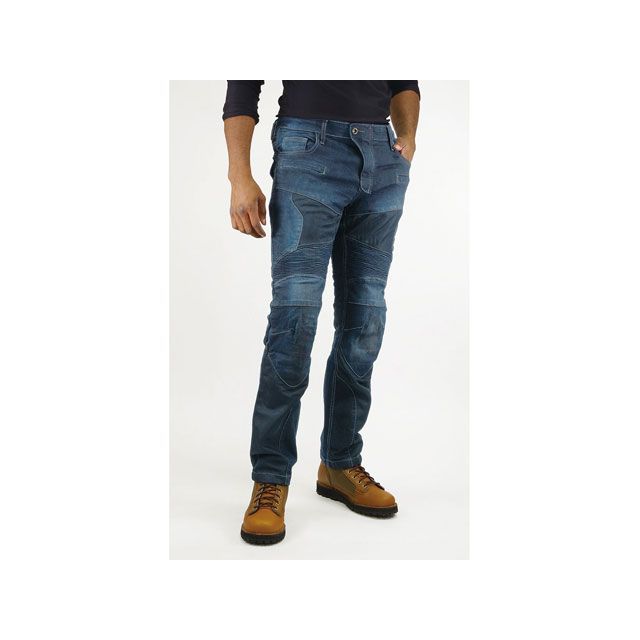 コミネ 2023春夏モデル WJ-7393S スーパーフィット プロテクトメッシュジーンズ（インディゴブルー） サイズ XL ・07-7393