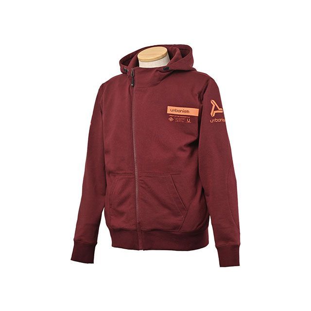 【正規品】アーバニズム UNJ-126 プロテクトスウェットパーカー（ワインレッド） サイズ M UNJ-126