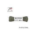 正規品／BushCraftInc. ROTHCO ナイロンパラコード 30m/100ft（ウッドランドカモ） 02-03-para-0003 ブッシュクラフト 野外アイテム キャンプ