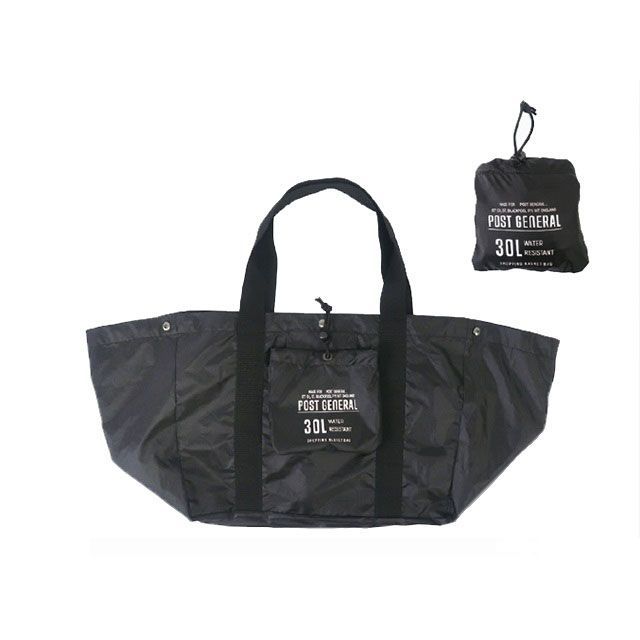 Post General PG PACKABLE SHOPPING BASKET BAG BLACK 982040015 |XgWFl pi pi