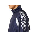 正規品／ASICS 2031D535 TEAM C WINDREAKER JACKET（ピーコート×ブリリアントホワイト） サイズ：2XL 2031D535 アシックス アウトドア用ウェア キャンプ