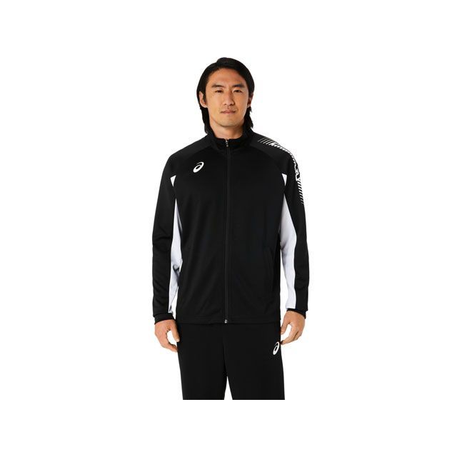 ASICS 2031D929 TEAM C DRY TRAINING JKT R（パフォーマンスブラック） サイズ：S 2031D929 アシックス アウトドア用ウェア キャンプ