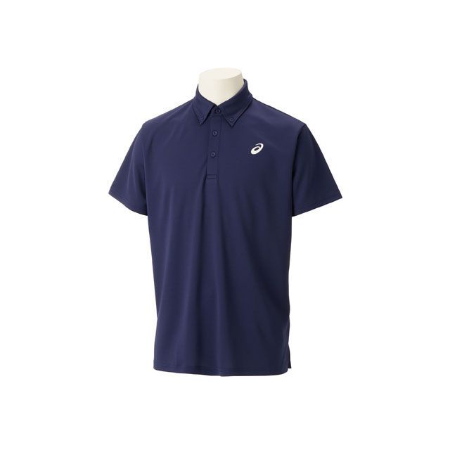 ASICS 2031E022 ES DRY BD POLO SS SHIRT（ピーコート） サイズ：L 2.03E+25 アシックス アウトドア用ウェア キャンプ