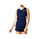 アシックス 2092A086 RUNNING SHIRT(ピーコート×ホワイト) サイズ L 2092A086