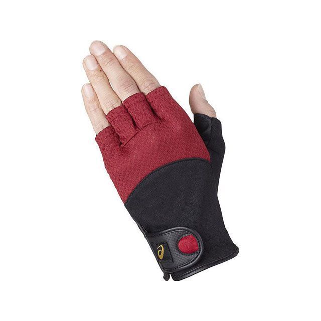 ASICS 3283A229 MAGNET FINGER GLOVE（ワイン） サイズ：S 3283A229 アシックス スポーツ キャンプ