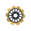 LyndallBrakes CROWN/13SPOKE 11.5in 6mm厚 リア(ゴールド/ブラック) M8ソフテイル ・029450(2)