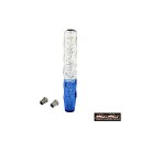 マッドマックス ツイストシフトノブ 泡 300mm 変換アダプター付(クリア/ブルー) MM75-0057-CLB