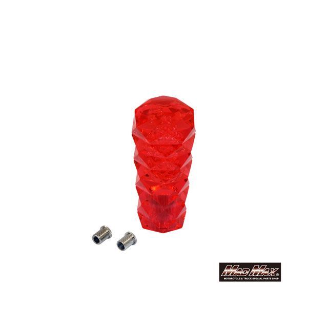 マッドマックス スパーク シフトノブ 100mm 変換アダプター付（レッド） MM75-0059-RD