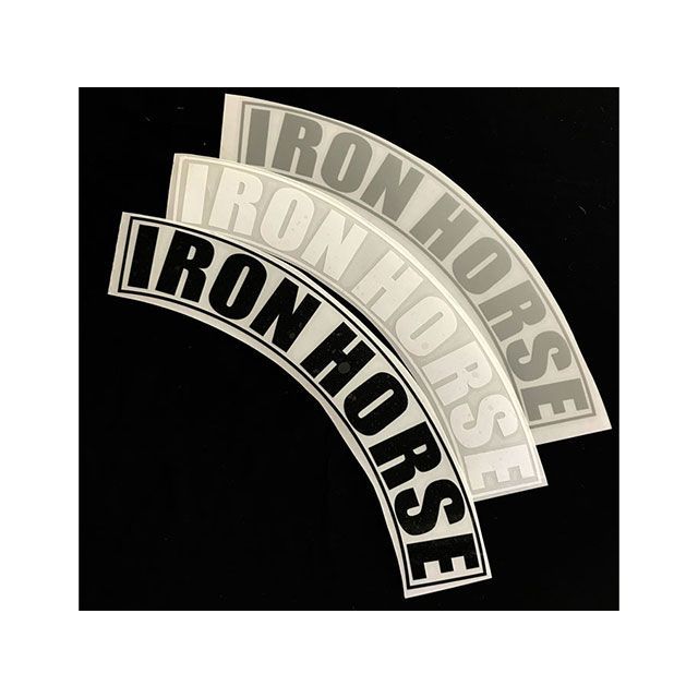 72ジャムジェット ヘルメットカッティングシートデカール「IRON HORSE」 カラー ブラック JDC_06