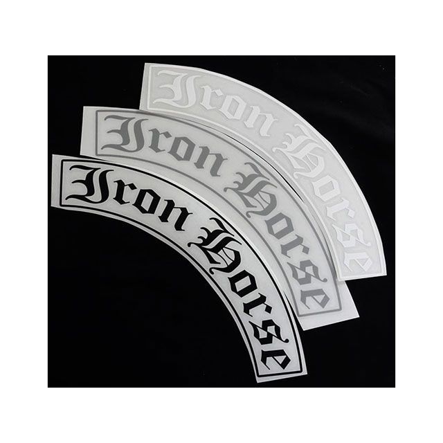 72ジャムジェット ヘルメットカッティングシートデカール「Iron Horse」 カラー ブラック JDC_13