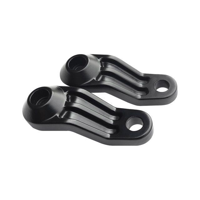 モートーン リアウインカーステー TRILINE リアショックマウント M8/M10用（ブラック） MMU005